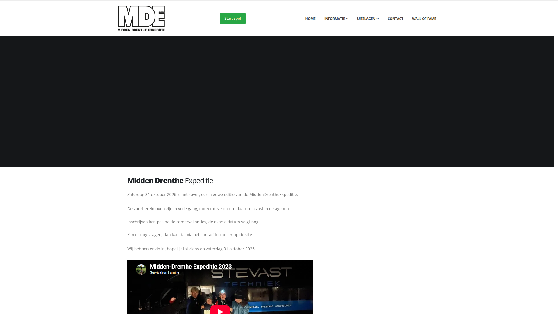 Midden Drenthe Expeditie website