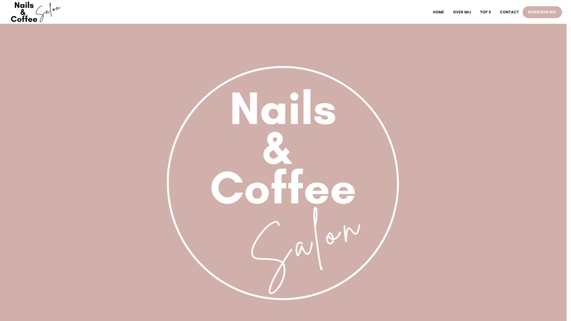 Nails & Coffee Salon website